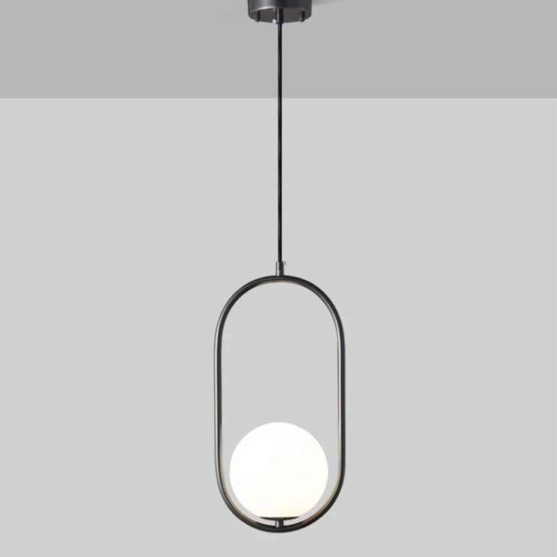 Suspended glass ball chandelier - Image 3